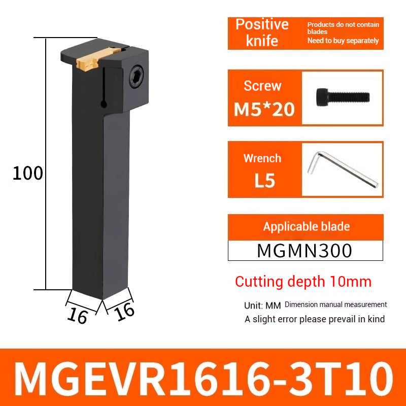 1023-CNC grooving cutter bar MGEVR1616-2 spring steel cutter 2020-3 lathe 7-shaped outer diameter cut off groove cutters Shandong Denso Pricision Tools Co.,Ltd.